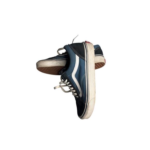 VANS Old Skool Navy & White Low Top Skate Shoes | Women’s Size 9 | Classic Suede - Picture 2 of 5